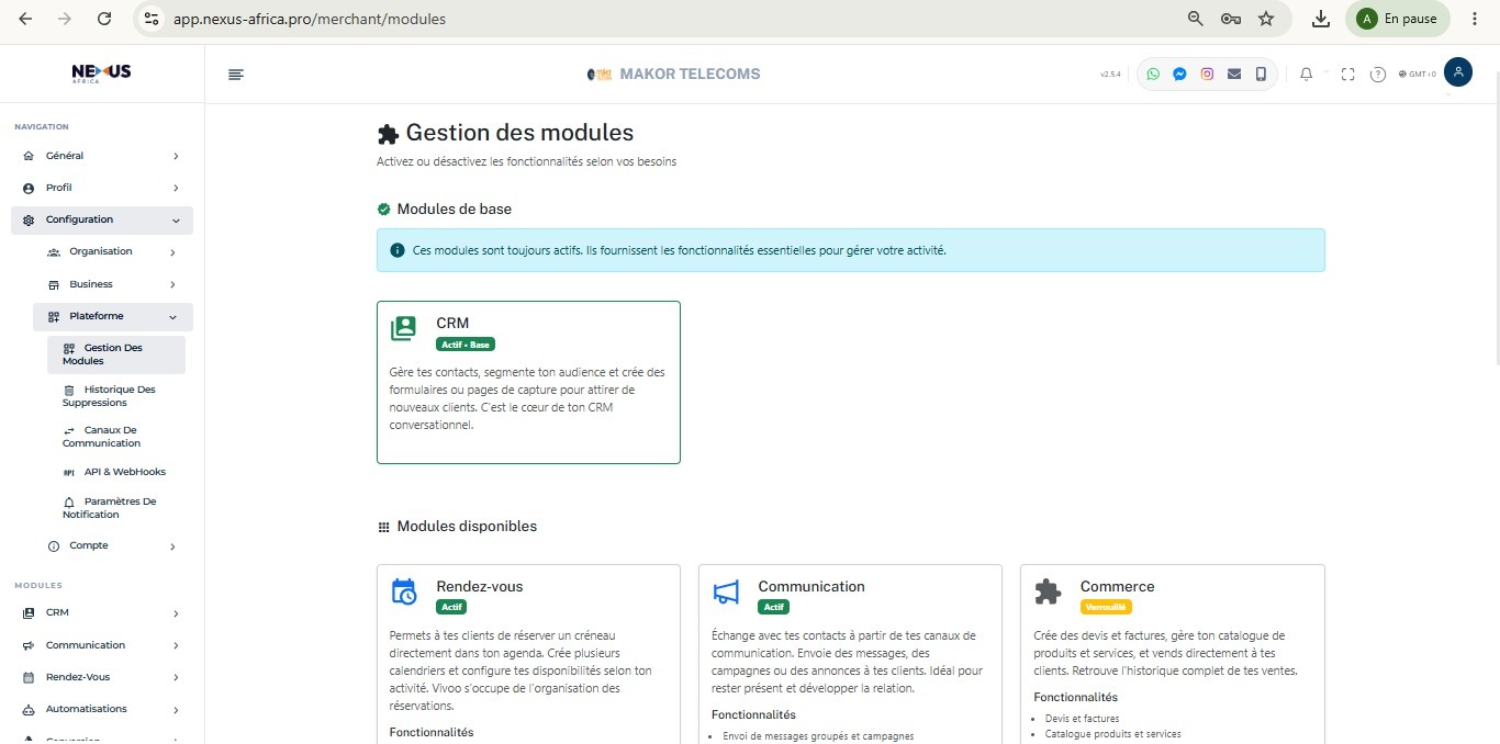 Tarification Nexus à l'usage